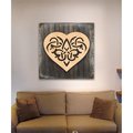 Designocracy Heart Block Decor Celtic Spiral Heart Art on Board 95316624